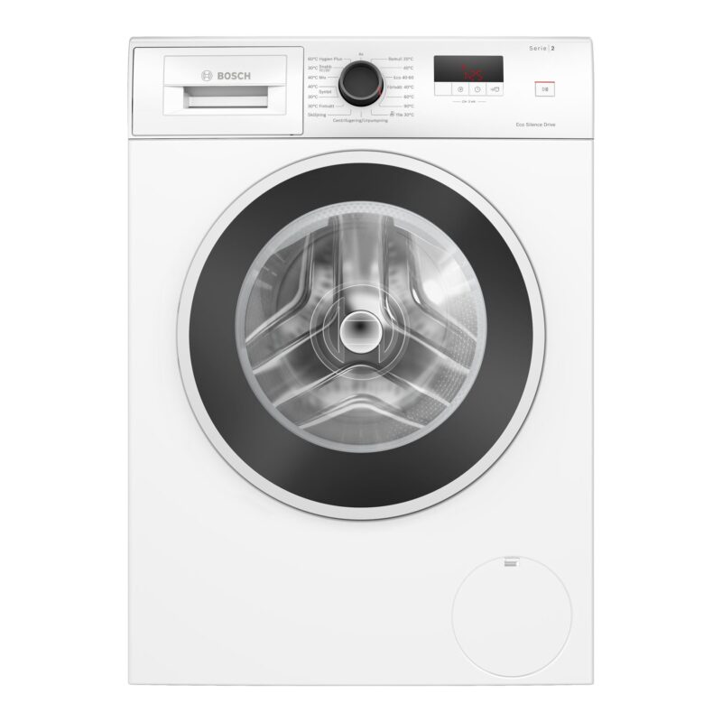 Bosch Washing Machine | WGE0240ASN | Energy efficiency class A | Front loading | Washing capacity 7 kg | 1400 RPM | Depth 59 cm | Width 60 cm | Display | LED | Direct drive | White