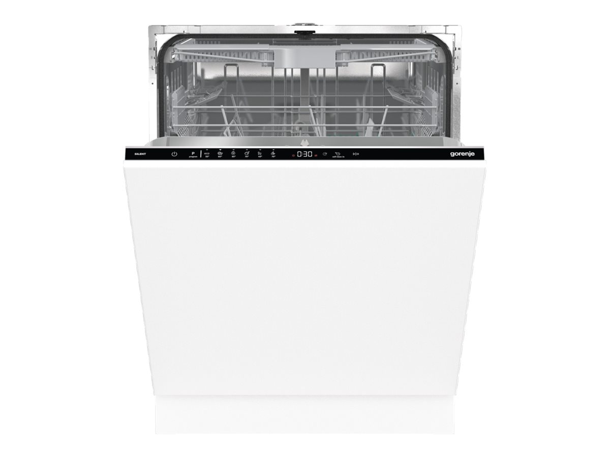 Dishwasher | GV643E90 | Built-in | Width 60 cm | Number of place settings 16 | Number of programs 6 | Energy efficiency class E | Display | AquaStop function | White - Image 3