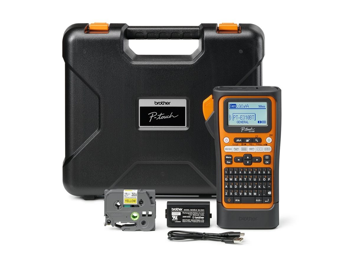 Brother PT-E310BTVP Pro | Thermal | Label Printer | Orange/Black - Image 11