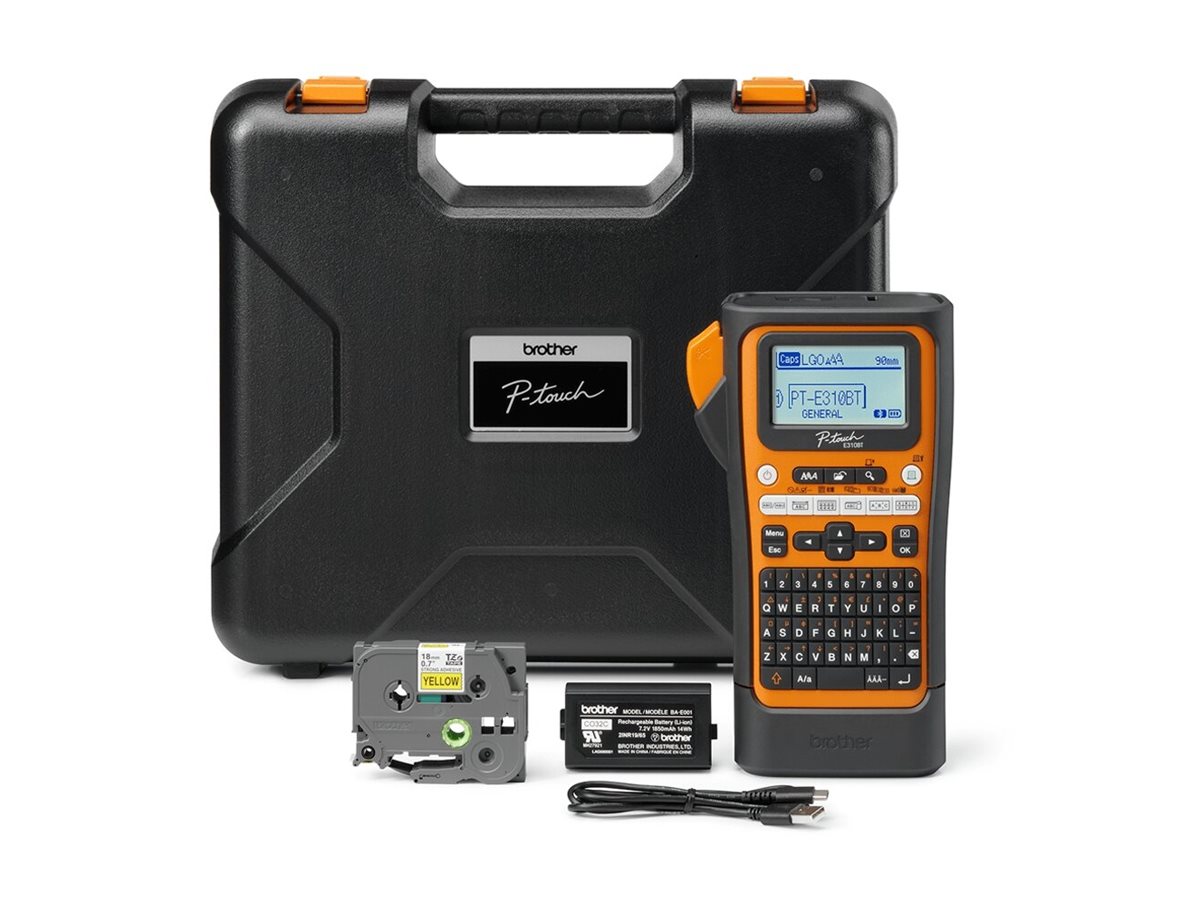 Brother PT-E310BTVP Pro | Thermal | Label Printer | Orange/Black - Image 12