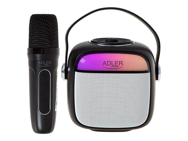 Adler Karaoke Speaker With Microphone | AD 1199B | Bluetooth | Black | Portable | Wireless connection - Image 2