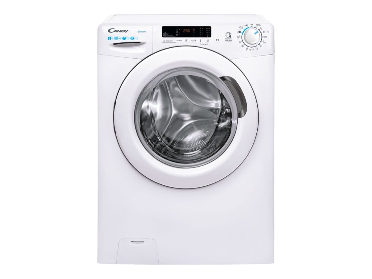 Candy Washing Machine | CS4 1262DE/1-S | Energy efficiency class D | Front loading | Washing capacity 6 kg | 1200 RPM | Depth 45 cm | Width 60 cm | Display | LCD | Near Field Communication (NFC) | White - Image 2