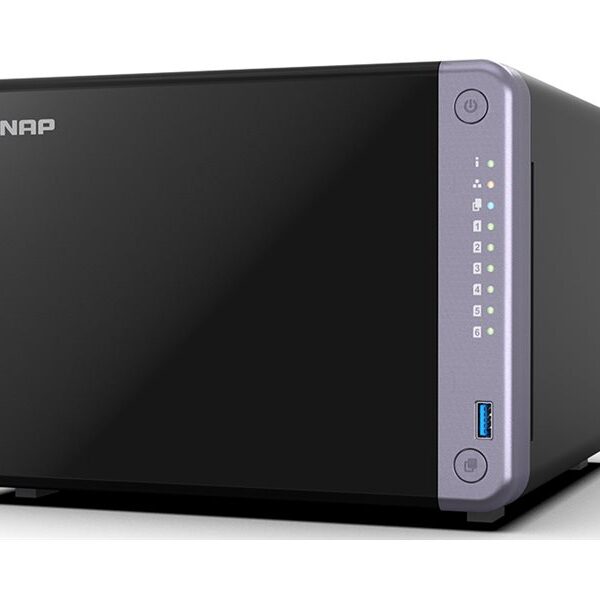 QNAP Cost-effective 6-bay 10GbE NAS | TS-632X-4G | Alpine | AL524 | Processor frequency 2 GHz | 4 GB | DDR4 SODIMM | 120W adapter (12VDC), 100-240VAC
