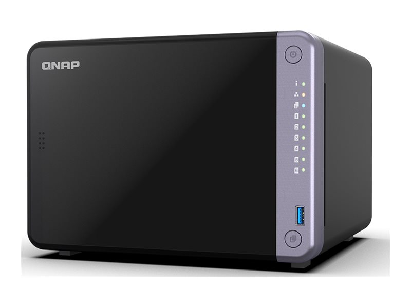 QNAP Cost-effective 6-bay 10GbE NAS | TS-632X-4G | Alpine | AL524 | Processor frequency 2 GHz | 4 GB | DDR4 SODIMM | 120W adapter (12VDC), 100-240VAC