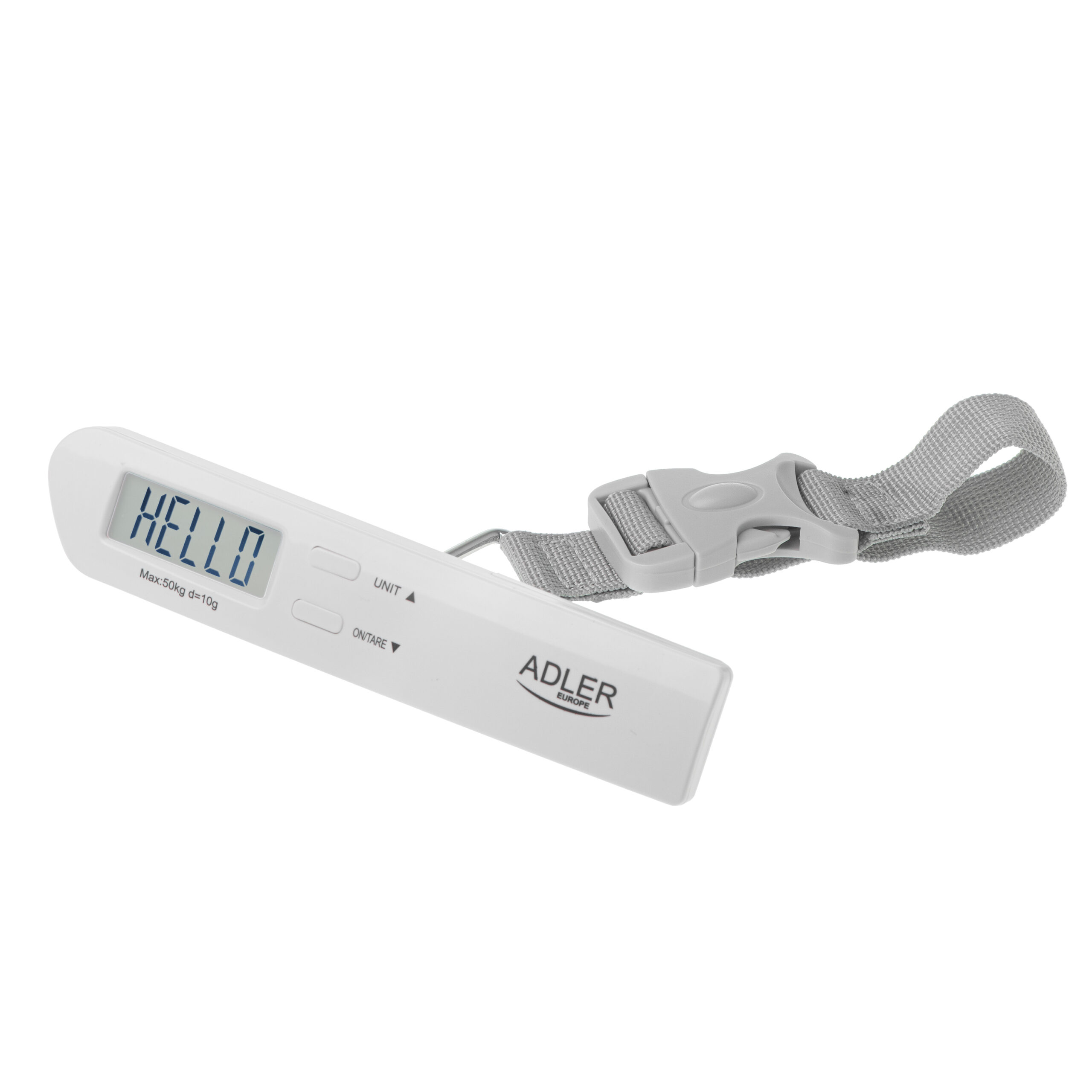 Adler | Travel Luggage Scale | AD 8191 | Maximum weight (capacity) 50 kg | Accuracy 10 g | Grey - Image 2