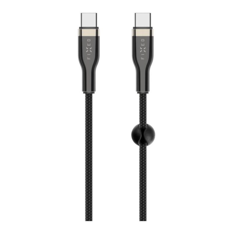 Fixed | Braided Cable USB-C/USB-C, 2m, 100W | FIXDB-CC2-BK