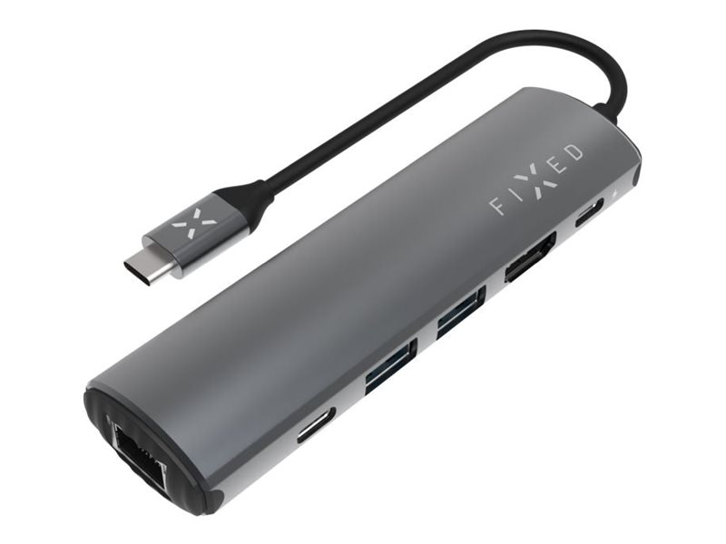 Fixed | 6-port USB-C HUB Pro for laptops and tablets
