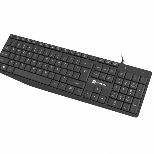 Natec | Keyboard | Nautilus NKL-1950 | Keyboard | Wired | US | Black | USB Type-A | 390 g
