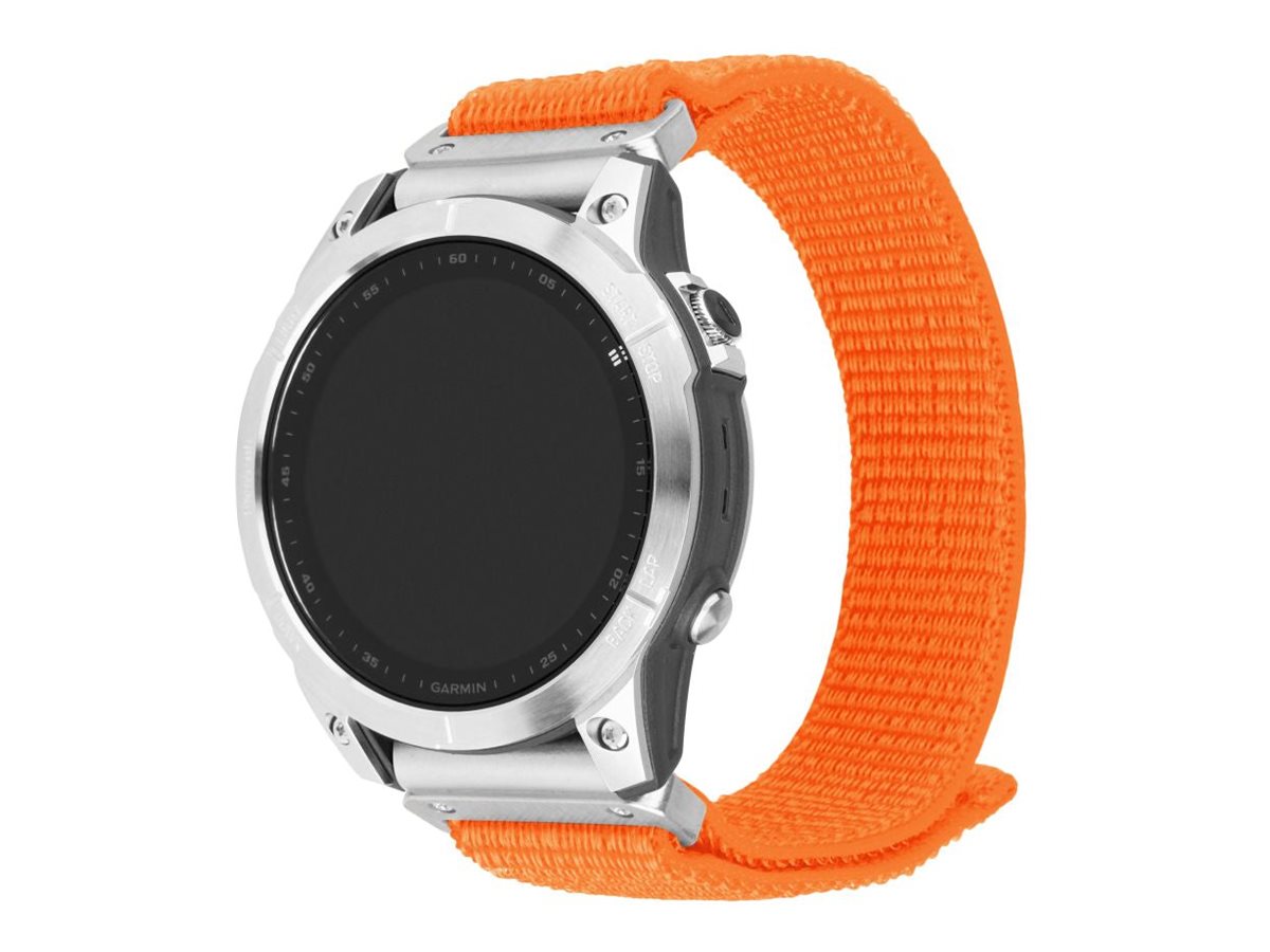 Fixed | Sporty Strap for Garmin QuickFit 26mm | 160-210 mm | Orange | Nylon