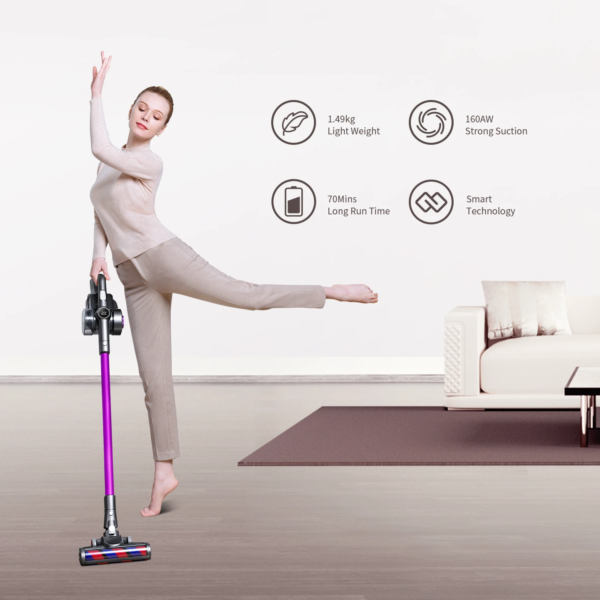 Jimmy | Vacuum cleaner | H8 Pro | Cordless operating | Handstick and Handheld | 500 W | 25.2 V | Operating time (max) 70 min | Purple | Warranty 24 month(s) | Battery warranty 12 month(s) - Image 4