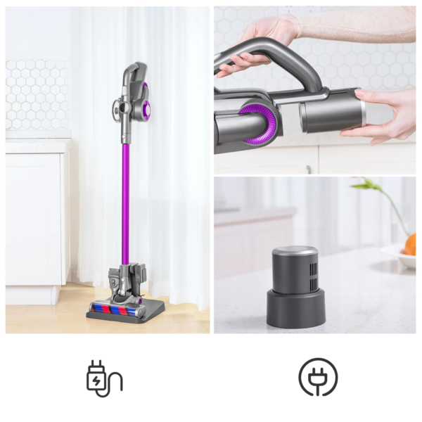 Jimmy | Vacuum cleaner | H8 Pro | Cordless operating | Handstick and Handheld | 500 W | 25.2 V | Operating time (max) 70 min | Purple | Warranty 24 month(s) | Battery warranty 12 month(s) - Image 5