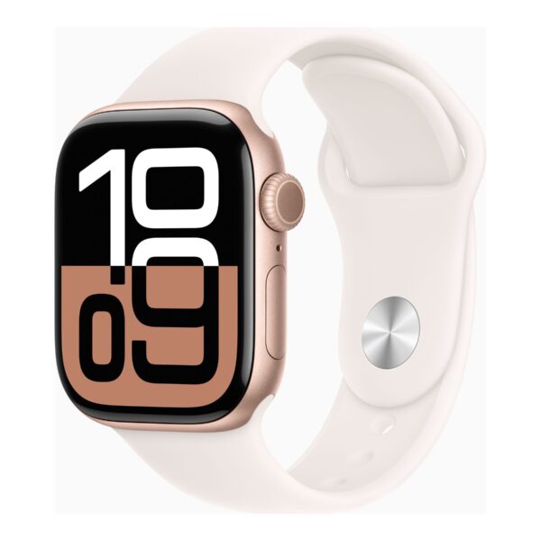 Apple Watch Series 10 | Smart watch | GPS (satellite) | Always-On Retina | Waterproof | Rose Gold