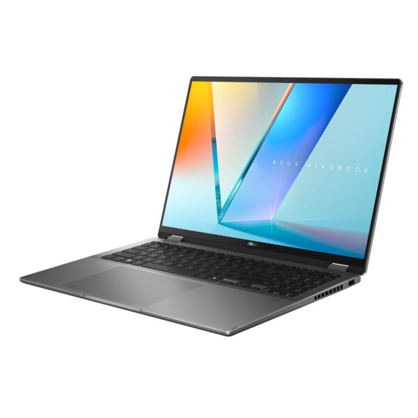 Asus Vivobook 16 Flip TP3607SA-RJ033W | Matte Gray | 16 " | OLED | Touchscreen | 3K | 2880 x 1800 pixels | Glossy | Intel Core Ultra 7 | 256V | 16 GB | LPDDR5X | Solid-state drive capacity 1000 GB | Intel Arc Graphics | Windows 11 Home | 802.11be | Bluetooth version 5.4 | Keyboard language US | Keyboard backlit | Warranty 24 month(s)