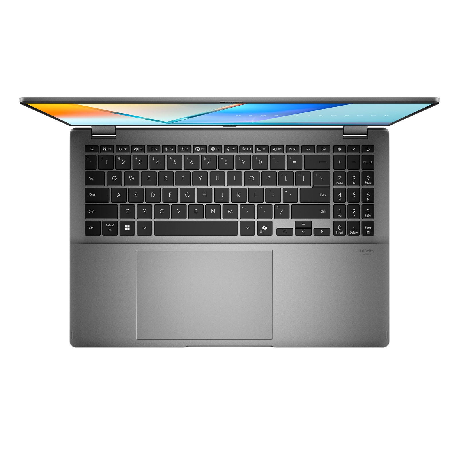 Asus Vivobook 16 Flip TP3607SA-RJ033W | Matte Gray | 16 " | OLED | Touchscreen | 3K | 2880 x 1800 pixels | Glossy | Intel Core Ultra 7 | 256V | 16 GB | LPDDR5X | Solid-state drive capacity 1000 GB | Intel Arc Graphics | Windows 11 Home | 802.11be | Bluetooth version 5.4 | Keyboard language US | Keyboard backlit | Warranty 24 month(s) - Image 4