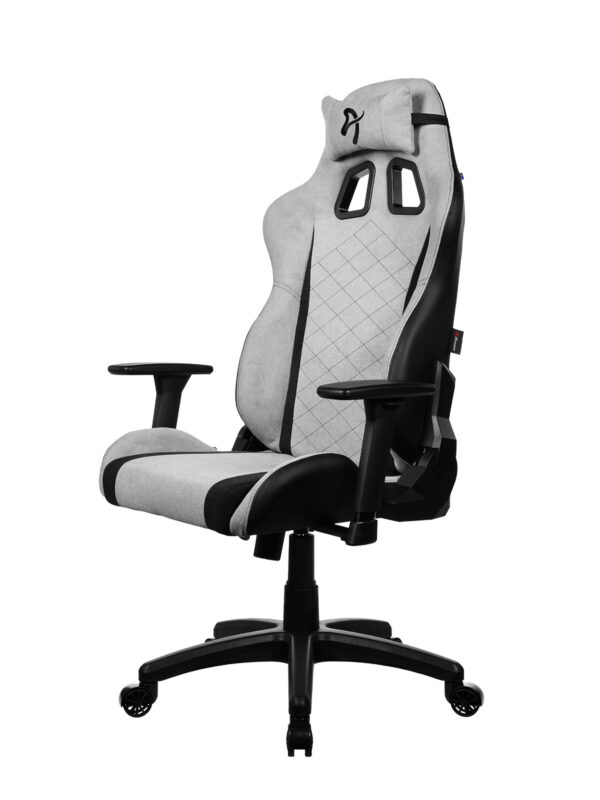 Arozzi Soft Fabric | Gaming Chair | Avanti SoftFabric | Light Grey - Image 2