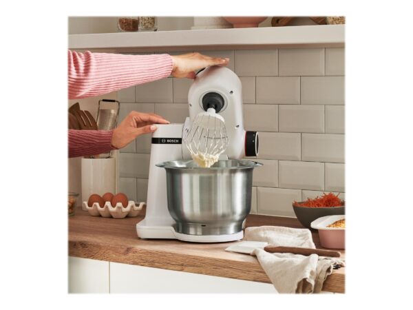 Bosch | MUM Serie Kitchen Machine | MUMS2EW00 | 700 W | Number of speeds 4 | Bowl capacity 3.8 L | White - Image 3