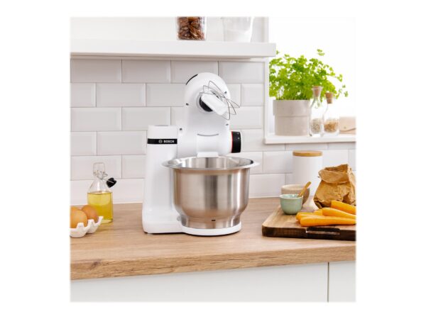 Bosch | MUM Serie Kitchen Machine | MUMS2EW00 | 700 W | Number of speeds 4 | Bowl capacity 3.8 L | White - Image 4