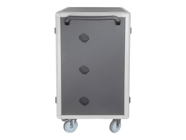 Digitus | Black | Charging Trolley 30 Notebooks / Tablets up to 15.6" | Pressure lock system with swiveling lever handle on the front and back door, lockable; Safety plug socket with switch on the side - Image 12