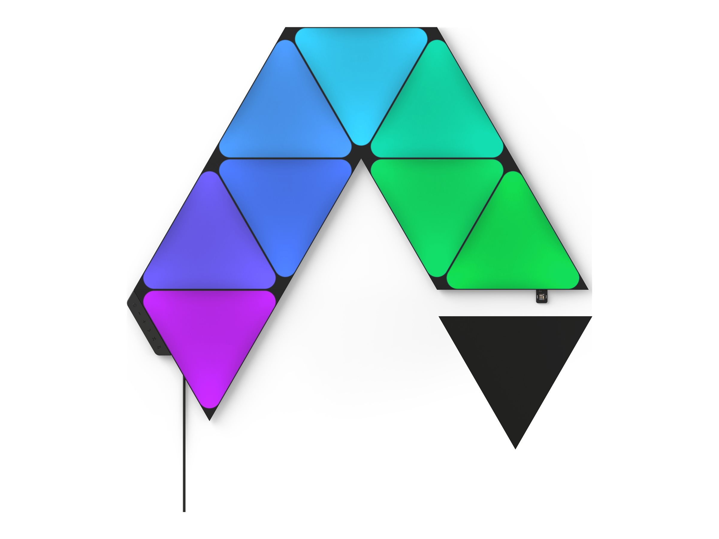 Nanoleaf | Shapes Black Triangles Starter Kit (9 panels) | 42 W | WiFi - Image 2