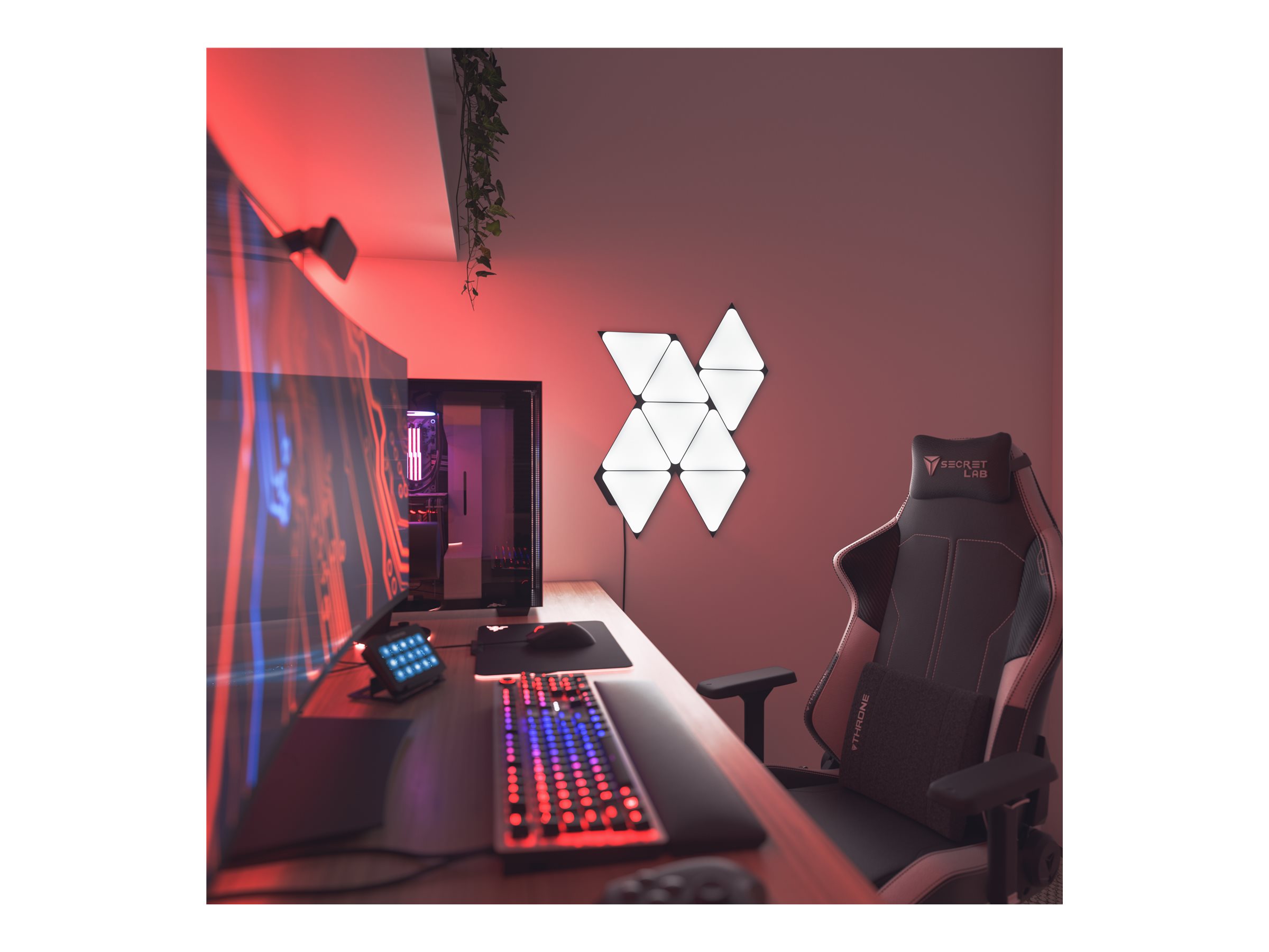 Nanoleaf | Shapes Black Triangles Starter Kit (9 panels) | 42 W | WiFi - Image 7