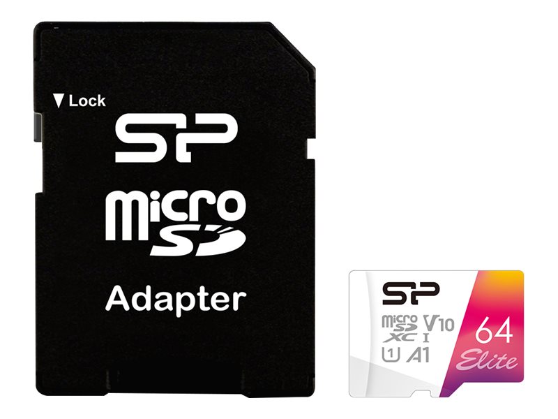 Silicon Power | microSDHC UHS-I Memory Card | Elite | 64 GB | microSDHC/SDXC | Flash memory class 10 - Image 2