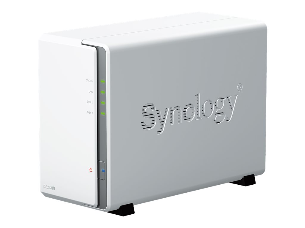 Synology | Tower NAS | DS223j | up to 2 HDD/SSD | Realtek | RTD1619B | Processor frequency 1.7 GHz | 1 GB | DDR4 - Image 2