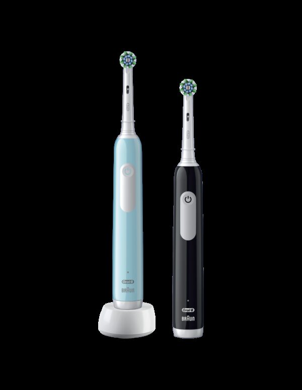 Oral-B | Electric Toothbrush | Pro Series 1 Duo | Rechargeable | For adults | Number of brush heads included 2 | Number of teeth brushing modes 3 | Blue/Black