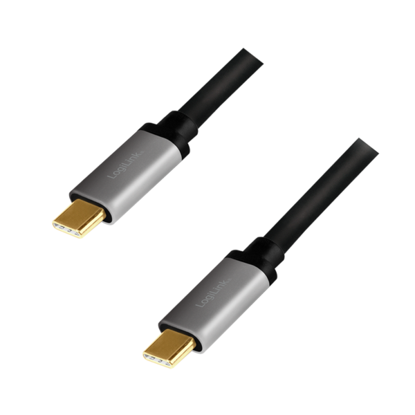 Logilink | USB 2.0 Type-C | C/M to C/M, PD3, alu | CUA0106 USB 2.0 Type-C cable | USB-C (male) | USB-C (male) - Image 3