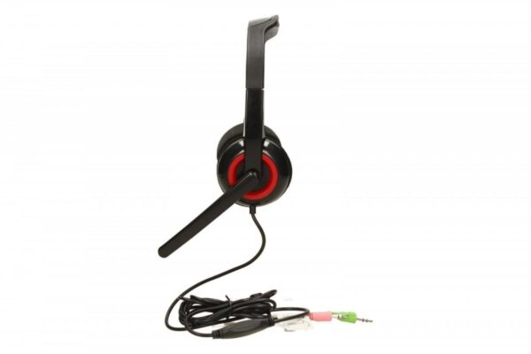 Gembird | MHS-002 Stereo headset | Built-in microphone | 3.5 mm | Black/Red - Image 4