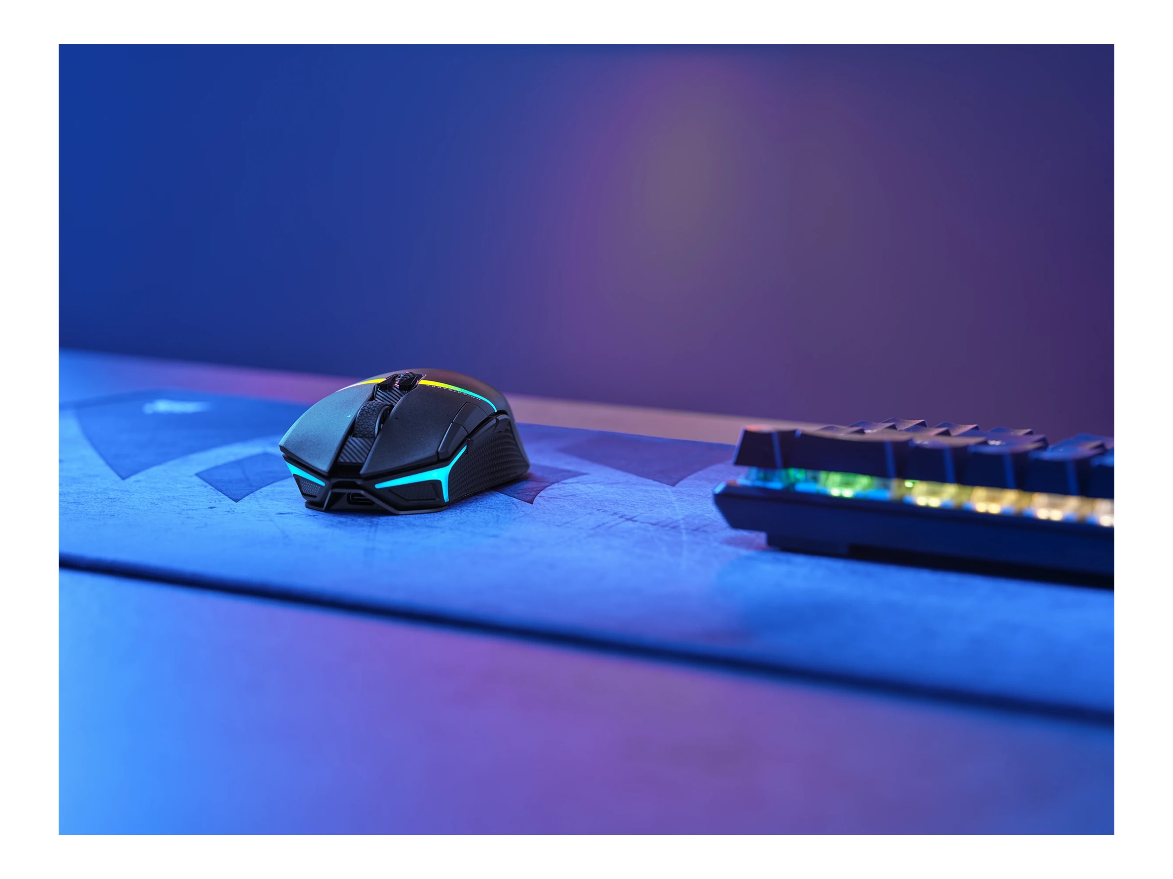 Corsair | Gaming Mouse | NIGHTSABRE RGB | Wireless | Bluetooth, 2.4 GHz | Black - Image 8
