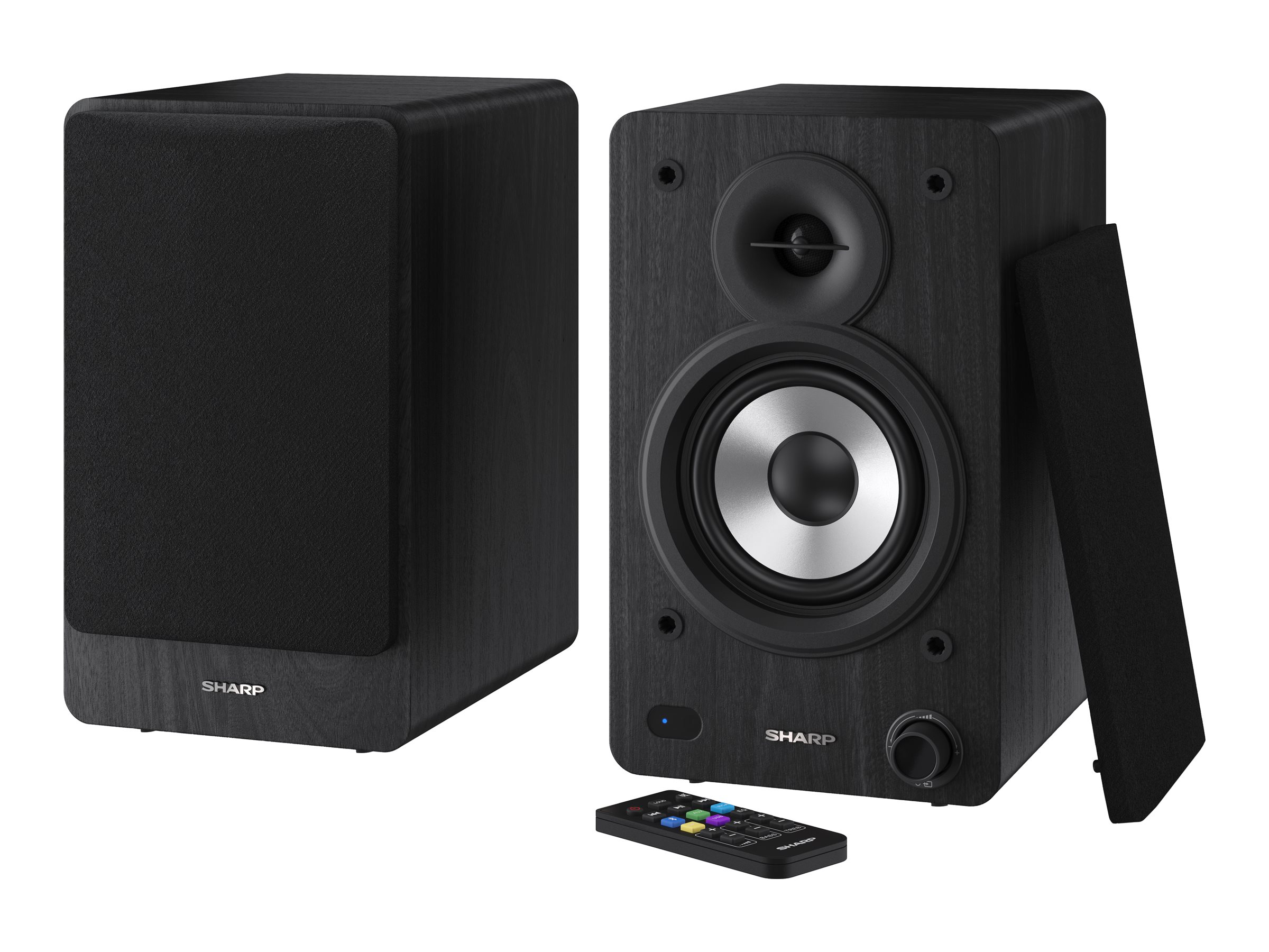 Sharp CP-SS30 Bookshelf Speakers, Black | Sharp | Speakers | CP-SS30(BK) Bookshelf | 60 W | Bluetooth | Black | Wireless connection - Image 4