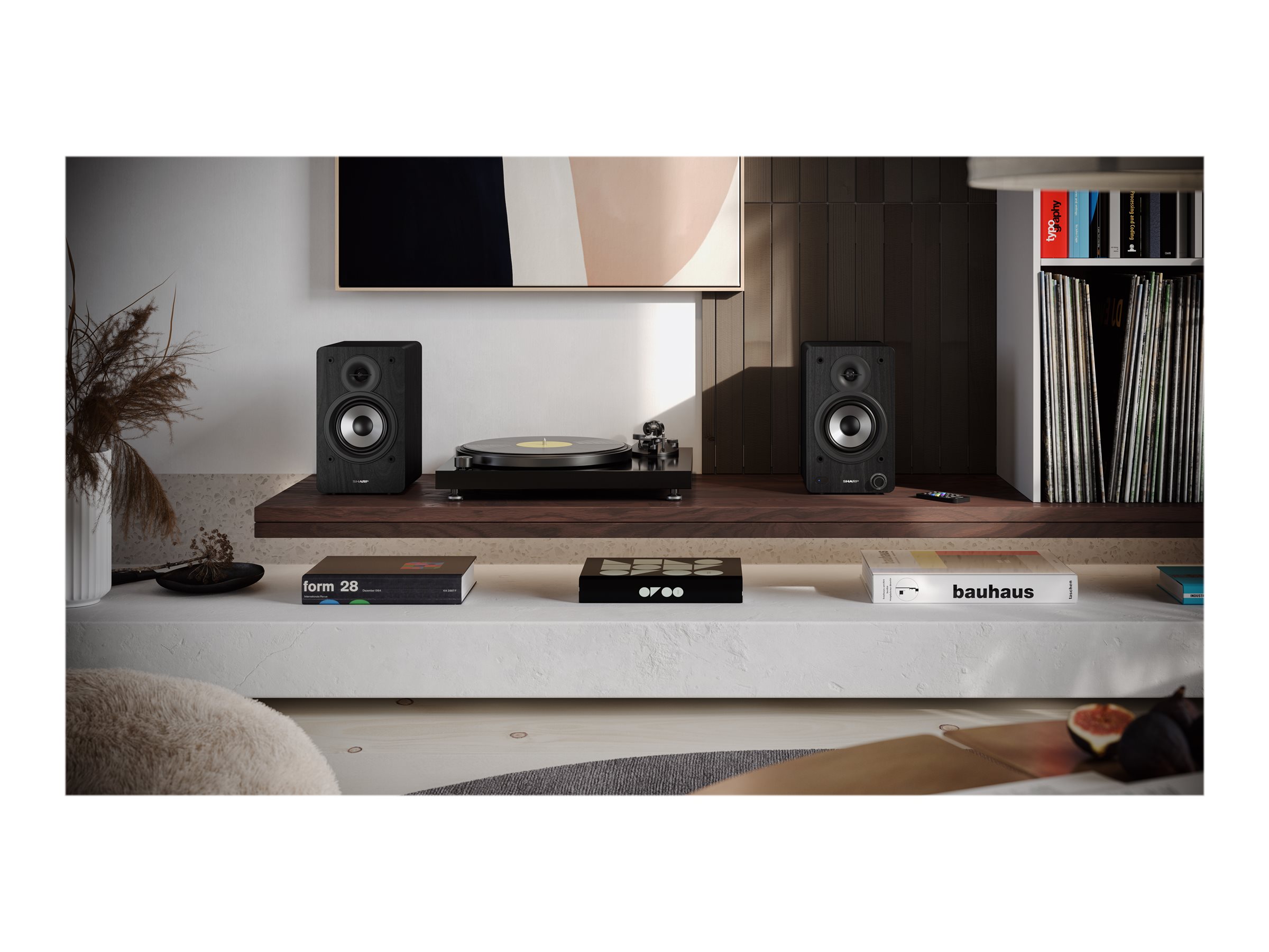 Sharp CP-SS30 Bookshelf Speakers, Black | Sharp | Speakers | CP-SS30(BK) Bookshelf | 60 W | Bluetooth | Black | Wireless connection - Image 24