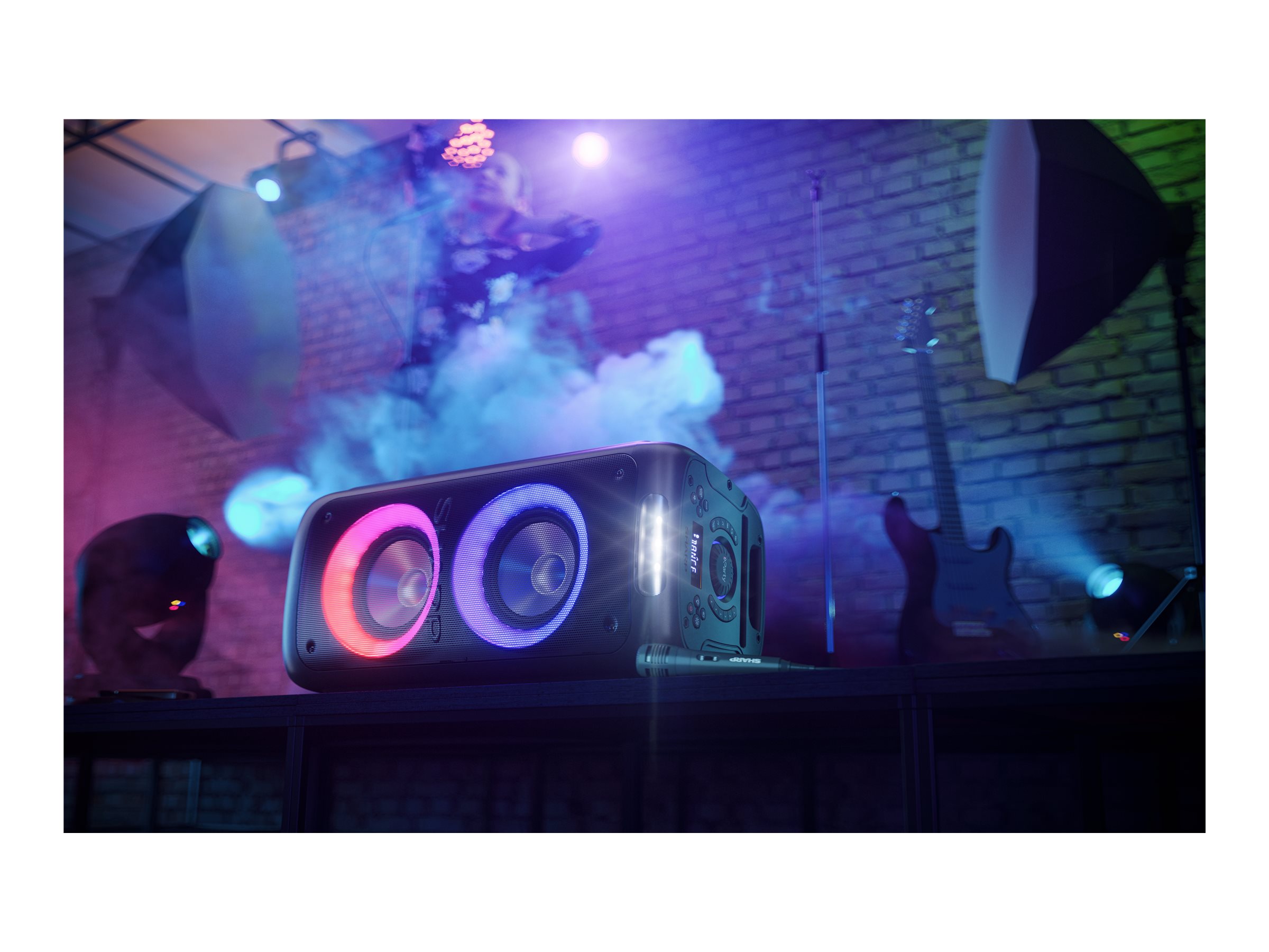 Sharp PS-949 Party Speaker with Built-in Battery | Sharp | Party Speaker | PS-949 XParty Street Beat | 132 W | Waterproof | Bluetooth | Black | Portable | Wireless connection - Image 28