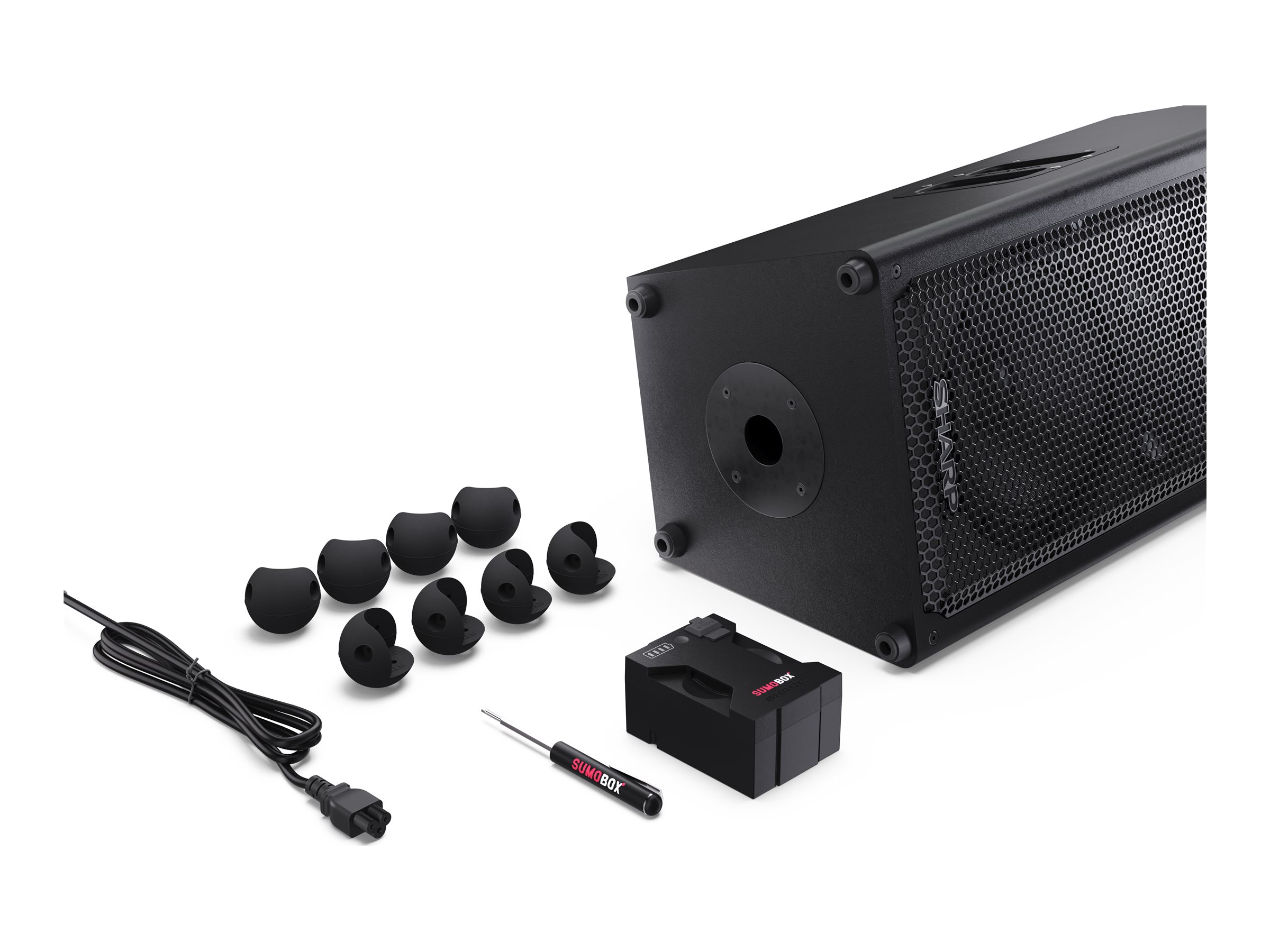 Sharp SumoBox CP-LS100 High Performance Portable Speaker | Sharp | Portable Speaker | SUMOBOX CP-LS100 High Performance | 120 W | Bluetooth | Black | Portable | Wireless connection - Image 14