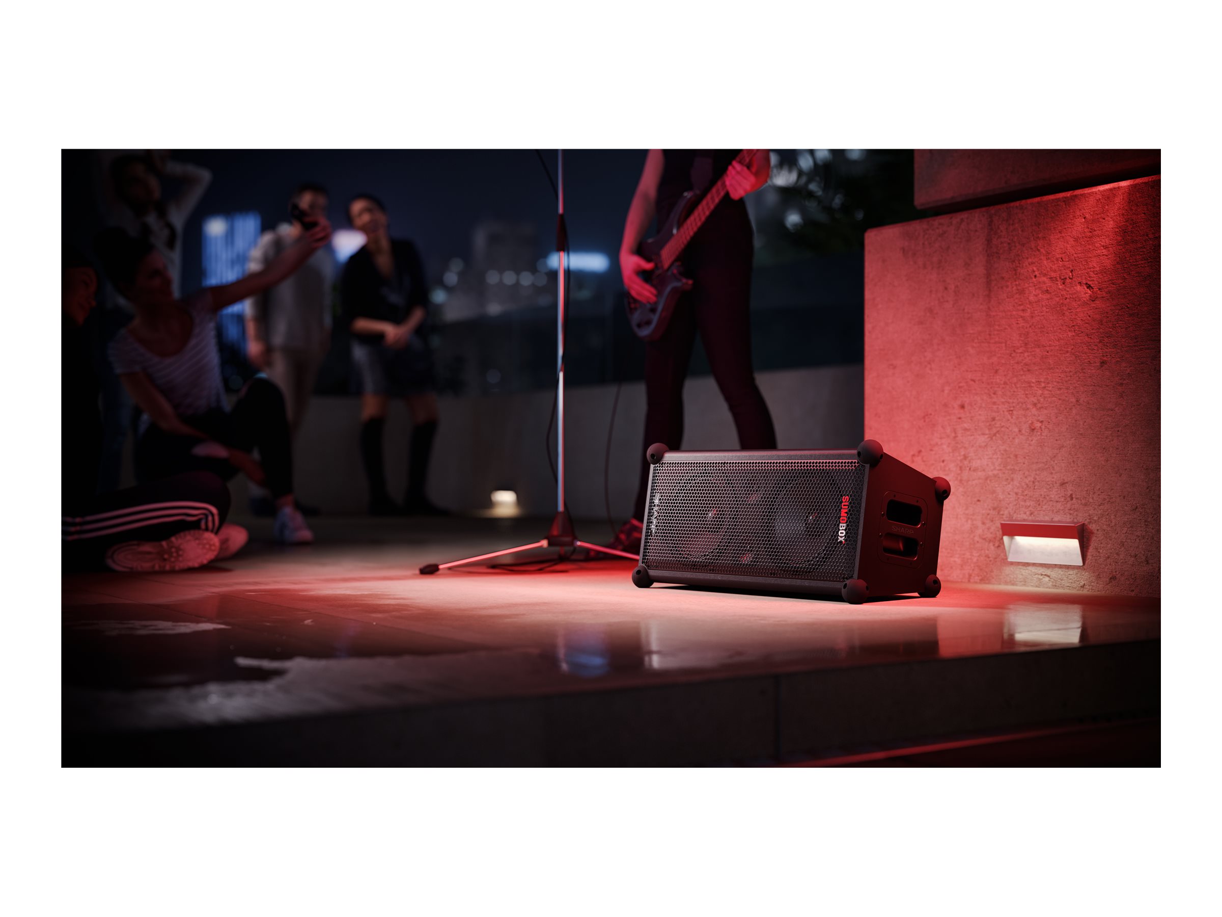 Sharp SumoBox CP-LS100 High Performance Portable Speaker | Sharp | Portable Speaker | SUMOBOX CP-LS100 High Performance | 120 W | Bluetooth | Black | Portable | Wireless connection - Image 28