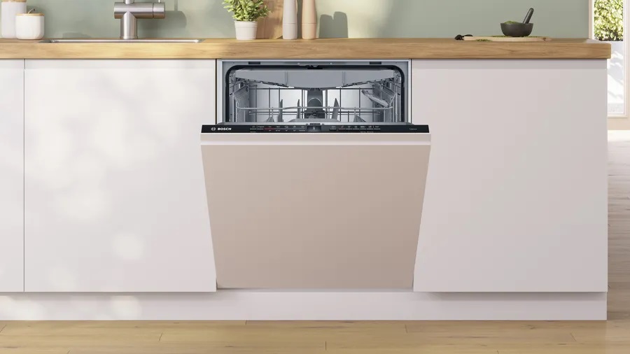 Dishwasher | SMV2HVX02E | Built-in | Width 59.8 cm | Number of place settings 14 | Number of programs 5 | Energy efficiency class D | Display | AquaStop function | Black - Image 3