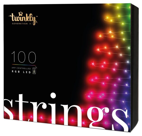 Twinkly|Strings Smart LED Lights 100 RGB (Multicolor), 8m, Black wire|RGB – 16M+ colors - Image 9