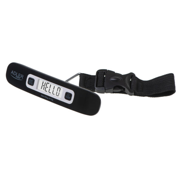 Adler | Travel Luggage Scale | AD 8190 | Maximum weight (capacity) 50 kg | Accuracy 10 g | Black - Image 2
