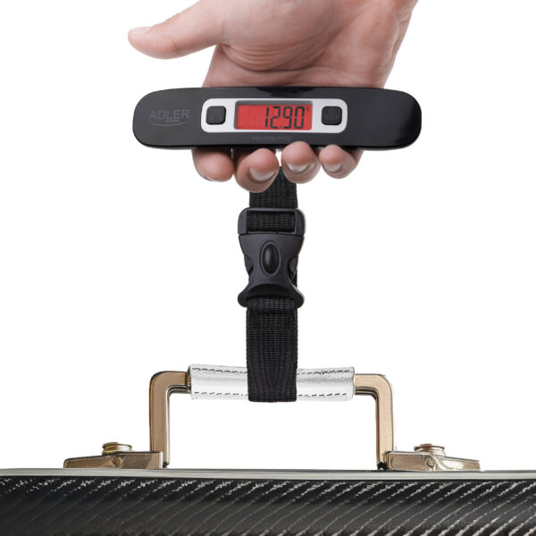 Adler | Travel Luggage Scale | AD 8190 | Maximum weight (capacity) 50 kg | Accuracy 10 g | Black - Image 4