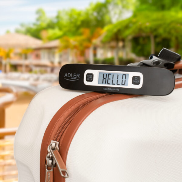 Adler | Travel Luggage Scale | AD 8190 | Maximum weight (capacity) 50 kg | Accuracy 10 g | Black - Image 7