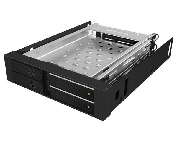 Icy Box IB-2227StS Storage Drive Cage for 2.5" HDD, Black | Raidsonic