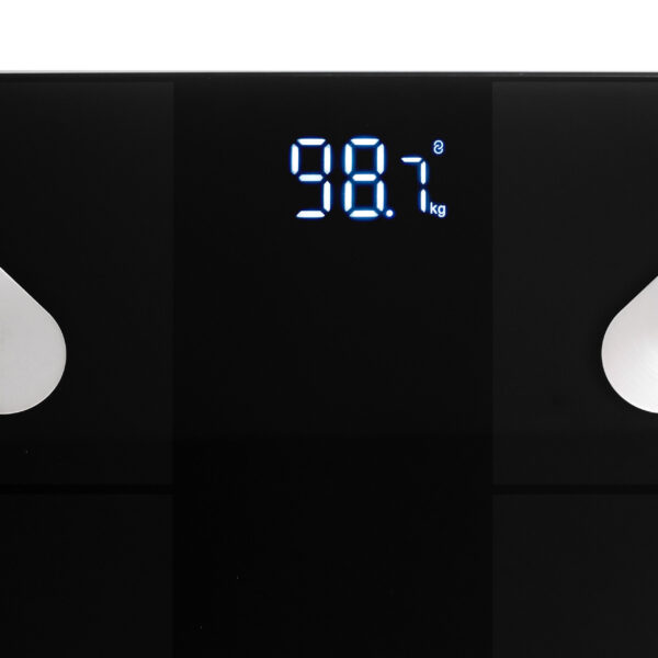Adler Smart Bathroom Scale | AD 8186b | Maximum weight (capacity) 180 kg | Accuracy 100 g | Body Mass Index (BMI) measuring | Black - Image 3