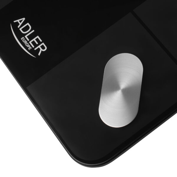 Adler Smart Bathroom Scale | AD 8186b | Maximum weight (capacity) 180 kg | Accuracy 100 g | Body Mass Index (BMI) measuring | Black - Image 4