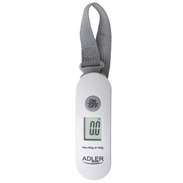Adler | Travel Luggage Scale | AD 8189 | Maximum weight (capacity) 40 kg | Accuracy 100 g | White - Image 2
