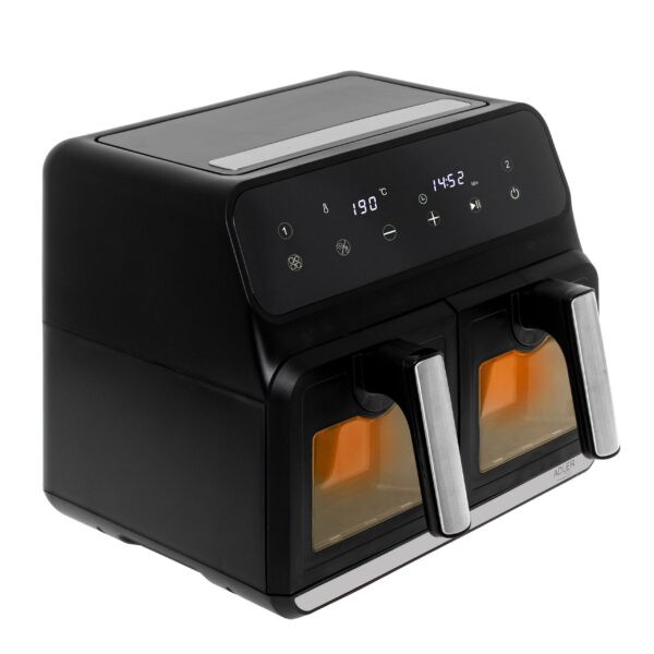 Adler Dual Air Fryer Oven | AD 6315 | Power 1700 W | Capacity 8 L | Convection | Black - Image 6