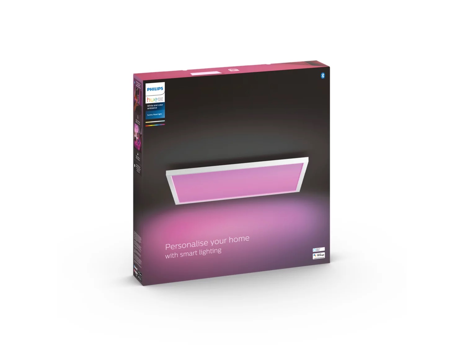 Philips Hue Surimu Square Panel | 100 W | White and colour 2000-6500 Hue White Colour Ambiance | Bluetooth - Image 7