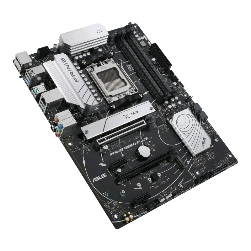 Asus | PRIME B650-PLUS | Processor family AMD | Processor socket AM5 | DDR5 DIMM | Memory slots 4 | Supported hard disk drive interfaces SATA, M.2 | Number of SATA connectors 4 | Chipset AMD B650 | ATX - Image 6
