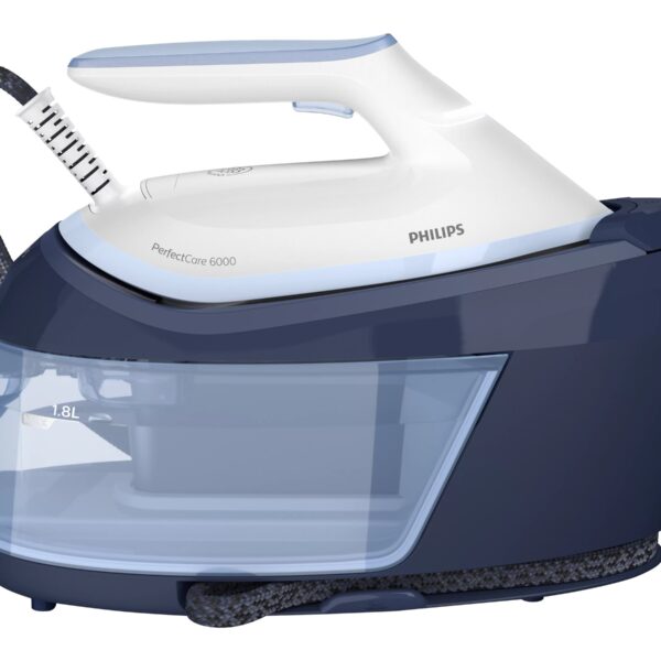 Philips | Steam Generator | PerfectCare PSG6026/20 | 2400 W | 1.8 L | 6.5 bar | Auto power off | Vertical steam function | Calc-clean function | Blue/White