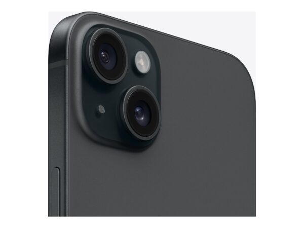 Apple | iPhone 15 Plus | Black | 6.7 " | Super Retina XDR | 1290 x 2796 pixels | Apple | A16 Bionic | Internal RAM 6 GB | 128 GB | Dual SIM | Nano-SIM and eSIM | 4G | 5G | Main camera resolution 48+12 MP | Secondary camera resolution 12 MP | iOS | 17 - Image 3