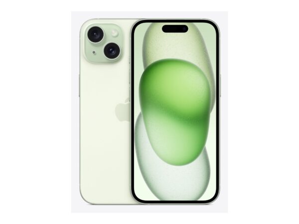 Apple | iPhone 15 | Green | 6.1 " | Super Retina XDR display | 2556 x 1179 pixels | Apple | A16 Bionic | Internal RAM 6 GB | 128 GB | Dual SIM | Nano-SIM and eSIM | 4G | Main camera resolution 48+12+12 MP | Secondary camera resolution 12 MP | iOS | 17 - Image 2